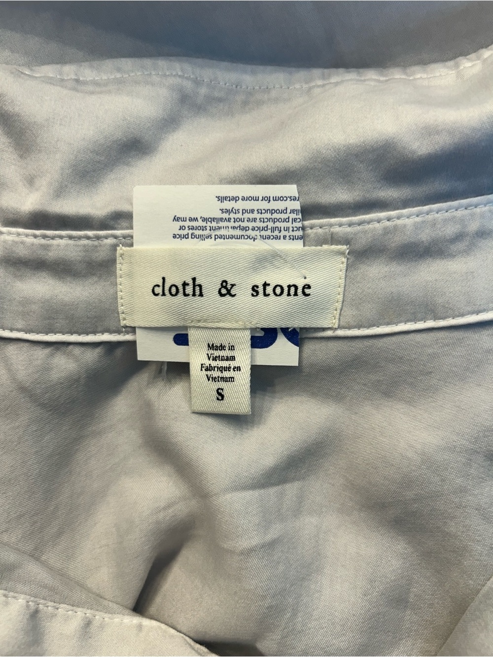 *NWT* Cloth & Stone Women’s Gray Long-Sleeve Henley Blouse, Size Small - Picture 10 of 12